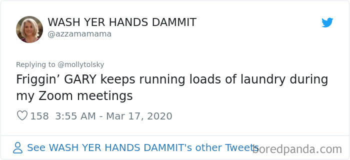 Someone Suggests That Couples Working From Home Should Blame Things On Fake “Coworkers”, Gets 30 Funny Replies Someone Suggests That Couples Working From Home Should Blame Things On Fake “Coworkers”, Gets 30 Funny Replies