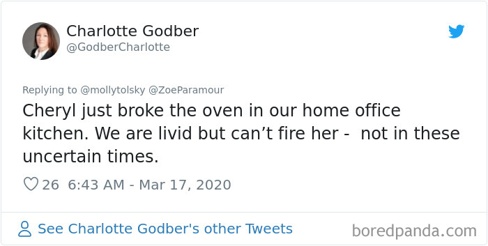 Someone Suggests That Couples Working From Home Should Blame Things On Fake “Coworkers”, Gets 30 Funny Replies Someone Suggests That Couples Working From Home Should Blame Things On Fake “Coworkers”, Gets 30 Funny Replies