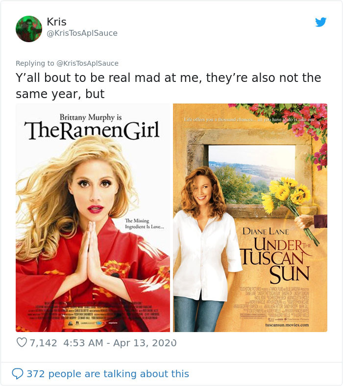 Twitter Users Are Noticing That Hollywood Makes ‘The Same Movie’ Every Year, Post 9 Convincing Side-By-Side Examples Twitter Users Are Noticing That Hollywood Makes ‘The Same Movie’ Every Year, Post 9 Convincing Side-By-Side Examples