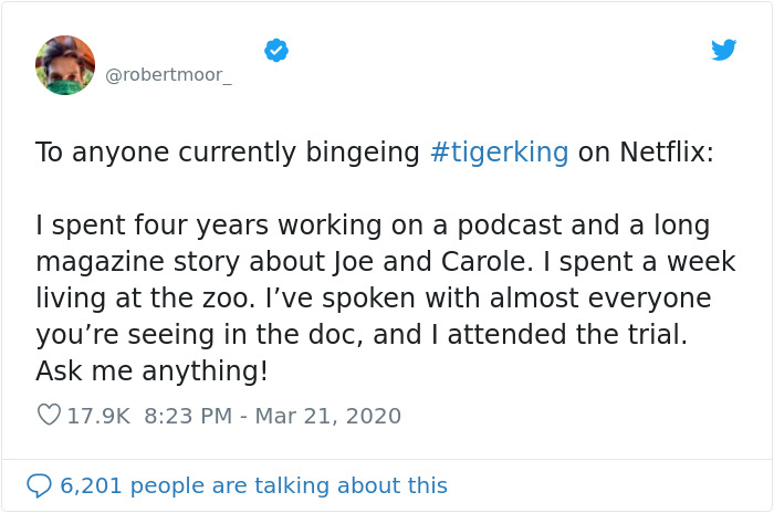 Person Shares 23 Wild Facts That Were Left Out Of Tiger King Person Shares 23 Wild Facts That Were Left Out Of Tiger King