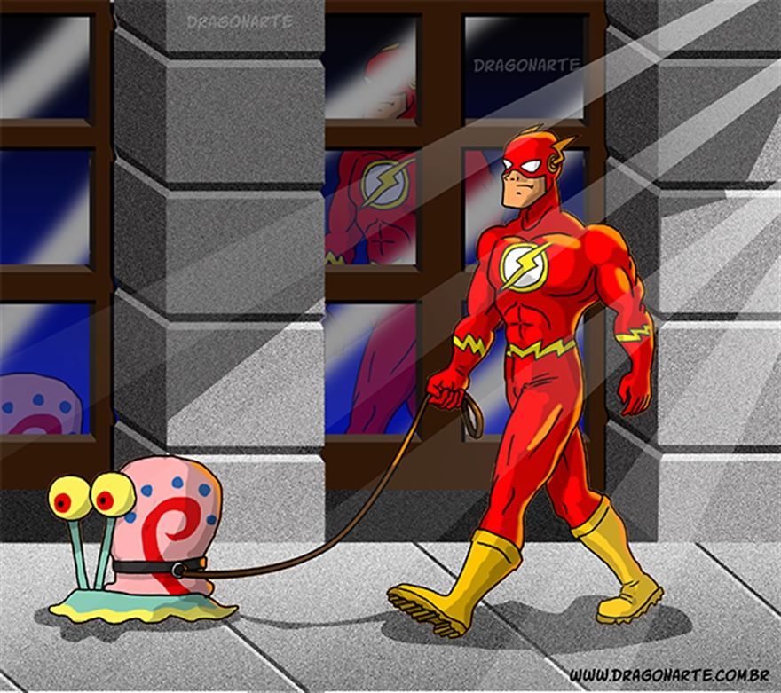 Artist Shows The Daily Life Of Superheroes And Other Famous Characters In His 40 New Comics Artist Shows The Daily Life Of Superheroes And Other Famous Characters In His 40 New Comics