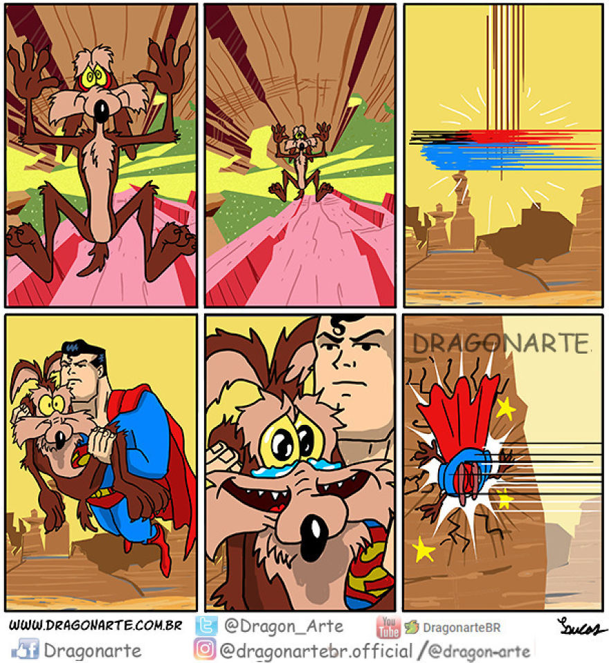 Artist Shows The Daily Life Of Superheroes And Other Famous Characters In His 40 New Comics Artist Shows The Daily Life Of Superheroes And Other Famous Characters In His 40 New Comics