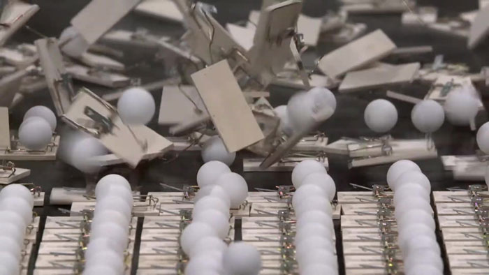 This Ad Explains The Need To Flatten The Curve With Ping-Pong Balls And Mousetraps This Ad Explains The Need To Flatten The Curve With Ping-Pong Balls And Mousetraps