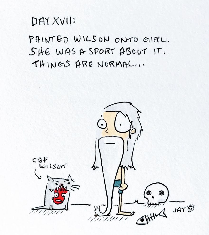 I Illustrated Each Day Of Quarantine With My Wife And A Cat (20 Pics) I Illustrated Each Day Of Quarantine With My Wife And A Cat (20 Pics)