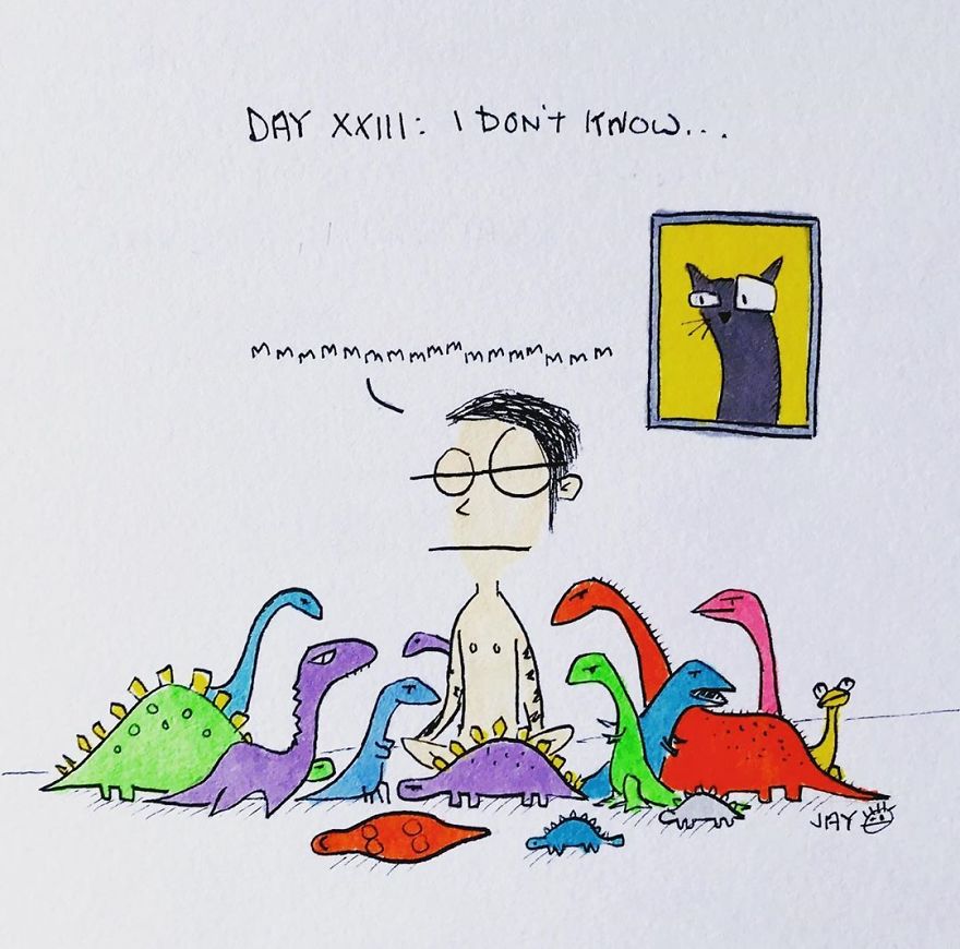 I Illustrated Each Day Of Quarantine With My Wife And A Cat (20 Pics) I Illustrated Each Day Of Quarantine With My Wife And A Cat (20 Pics)