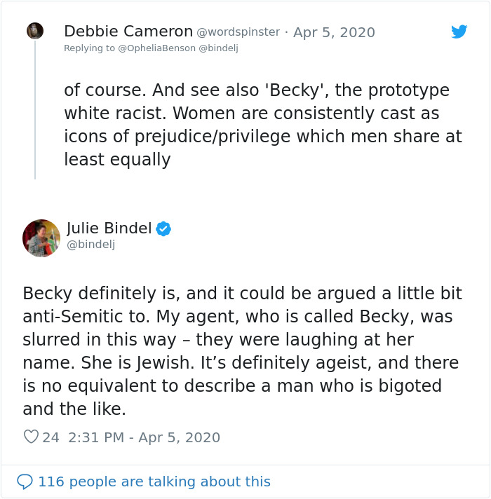 Feminist Suggests “Karen” Is A Sexist Slur Against Women, People Drop Some Knowledge On What “Karen” Really Means Feminist Suggests “Karen” Is A Sexist Slur Against Women, People Drop Some Knowledge On What “Karen” Really Means