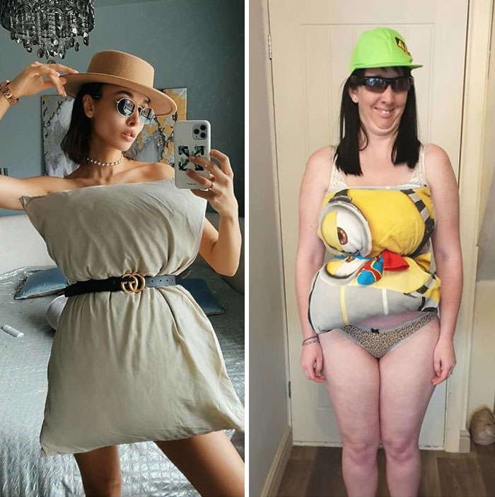 People Are So Bored They Started A Pillow-Wearing Challenge And Here Are The Best Pics (60 Pics) People Are So Bored They Started A Pillow-Wearing Challenge And Here Are The Best Pics (60 Pics)