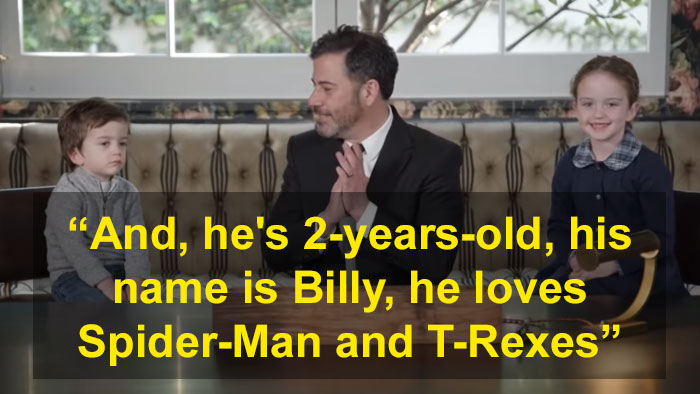 Jimmy Kimmel Hosts ‘Who Wants To Be A Millionaire’ For His Two Kids And Billy Adorably Loses His Patience Jimmy Kimmel Hosts ‘Who Wants To Be A Millionaire’ For His Two Kids And Billy Adorably Loses His Patience