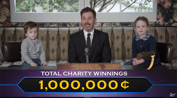 Jimmy Kimmel Hosts ‘Who Wants To Be A Millionaire’ For His Two Kids And Billy Adorably Loses His Patience Jimmy Kimmel Hosts ‘Who Wants To Be A Millionaire’ For His Two Kids And Billy Adorably Loses His Patience