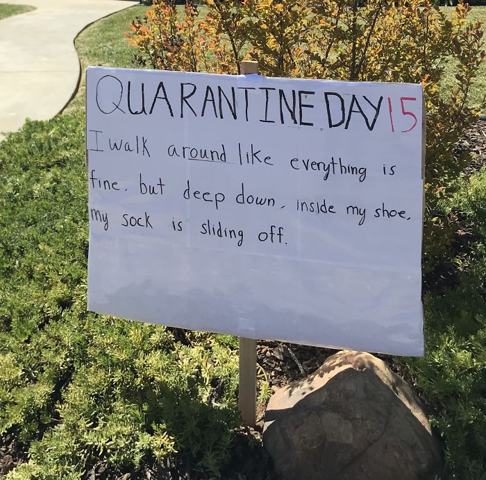 Guy Makes His Neighbors Laugh By Posting Dad Jokes Every Day Of Quarantine (7 Pics) Guy Makes His Neighbors Laugh By Posting Dad Jokes Every Day Of Quarantine (7 Pics)