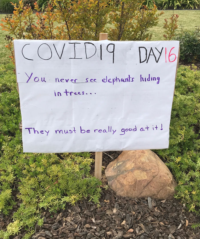 Guy Makes His Neighbors Laugh By Posting Dad Jokes Every Day Of Quarantine (7 Pics) Guy Makes His Neighbors Laugh By Posting Dad Jokes Every Day Of Quarantine (7 Pics)