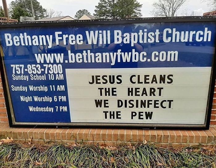 16 Funny Church Signs About Coronavirus 16 Funny Church Signs About Coronavirus