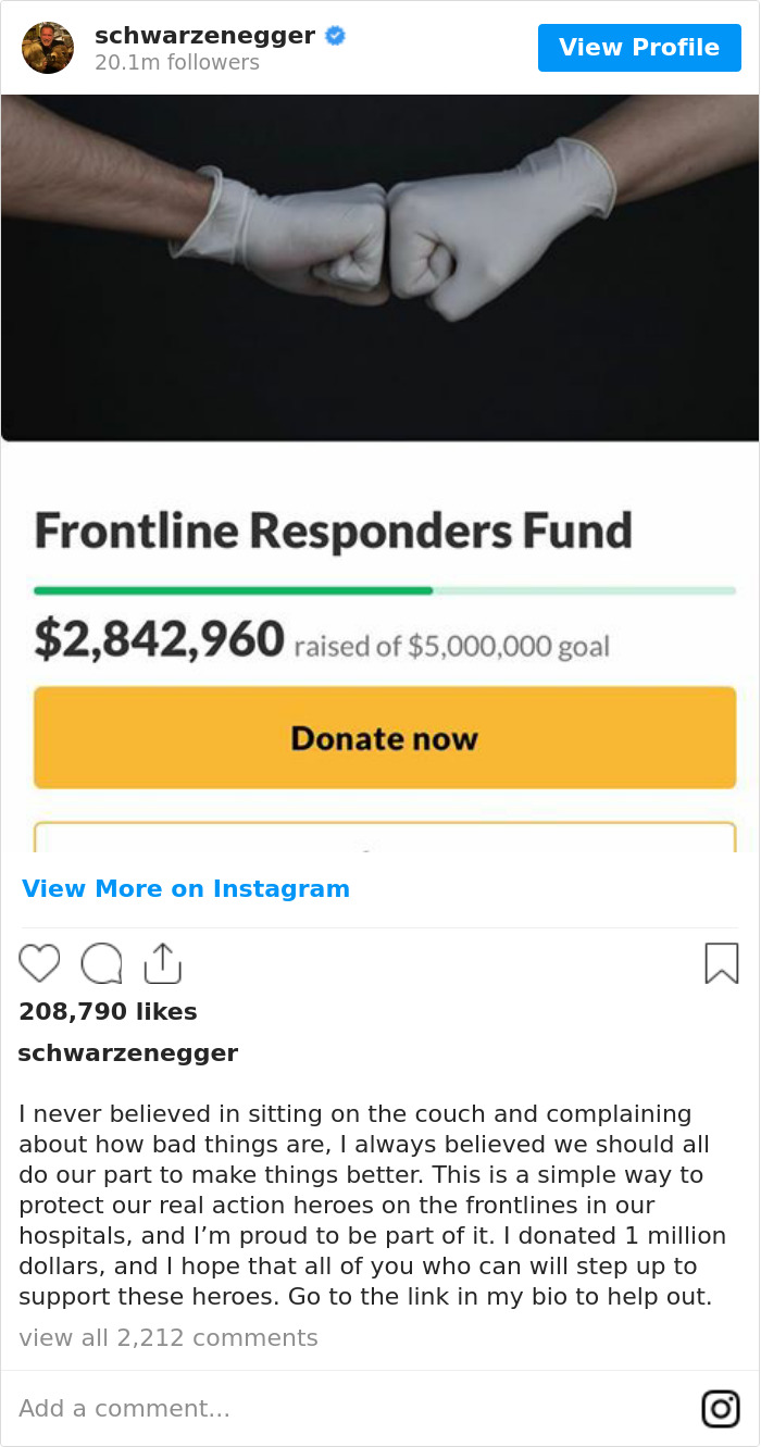 Here’s What Famous People Are Doing To Help Out During The Coronavirus Pandemic Here’s What Famous People Are Doing To Help Out During The Coronavirus Pandemic