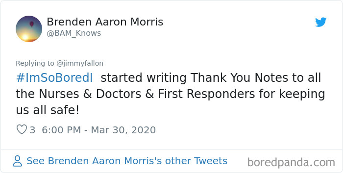 Jimmy Fallon Asked What People Are Doing While Bored In Quarantine And Here Are 30 Of The Funniest Answers Jimmy Fallon Asked What People Are Doing While Bored In Quarantine And Here Are 30 Of The Funniest Answers