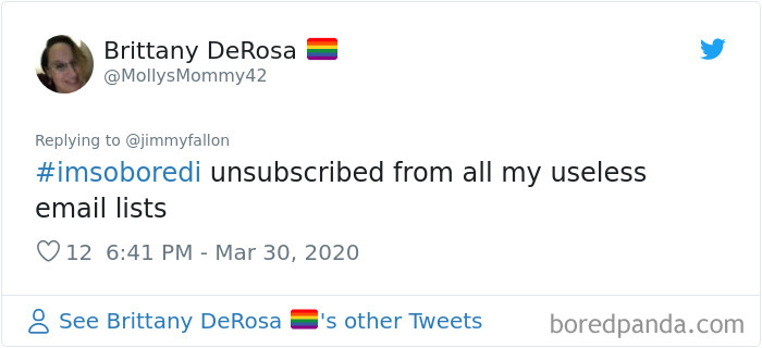 Jimmy Fallon Asked What People Are Doing While Bored In Quarantine And Here Are 30 Of The Funniest Answers Jimmy Fallon Asked What People Are Doing While Bored In Quarantine And Here Are 30 Of The Funniest Answers