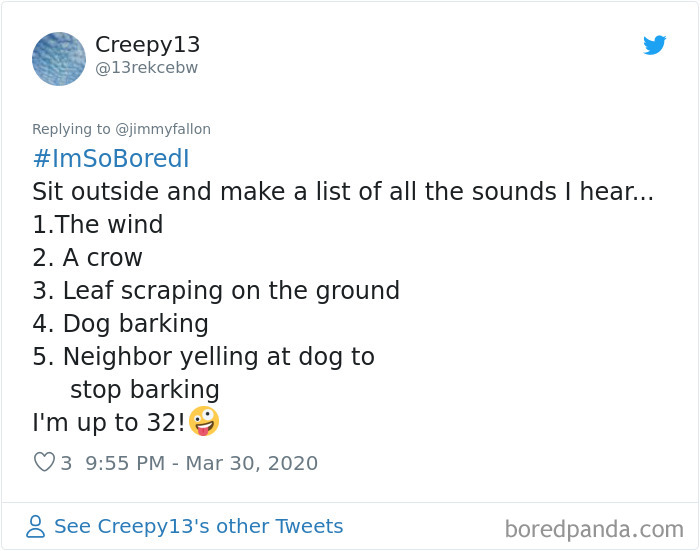 Jimmy Fallon Asked What People Are Doing While Bored In Quarantine And Here Are 30 Of The Funniest Answers Jimmy Fallon Asked What People Are Doing While Bored In Quarantine And Here Are 30 Of The Funniest Answers