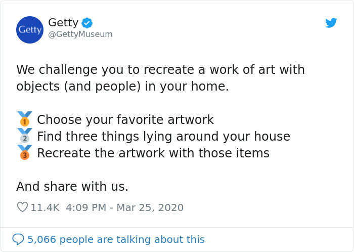 Museums Ask People To Recreate Famous Paintings With Anything They Can Find At Home, Get 35 Hilarious Pics