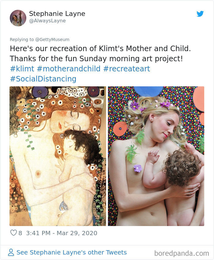 Museums Ask People To Recreate Famous Paintings With Anything They Can Find At Home, Get 35 Hilarious Pics