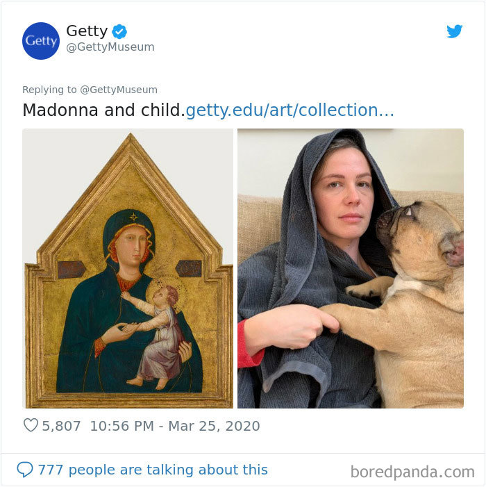 Museums Ask People To Recreate Famous Paintings With Anything They Can Find At Home, Get 35 Hilarious Pics