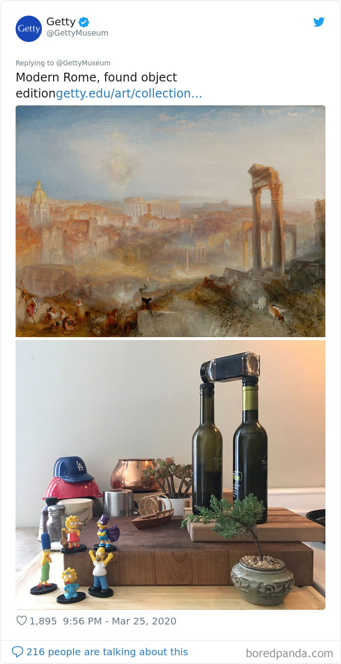 Museums Ask People To Recreate Famous Paintings With Anything They Can Find At Home, Get 35 Hilarious Pics