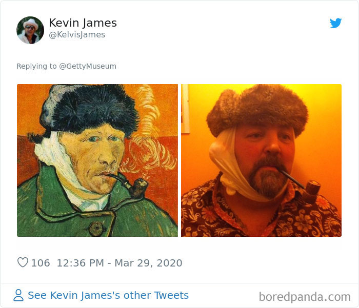 Museums Ask People To Recreate Famous Paintings With Anything They Can Find At Home, Get 35 Hilarious Pics