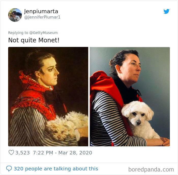 Museums Ask People To Recreate Famous Paintings With Anything They Can Find At Home, Get 35 Hilarious Pics