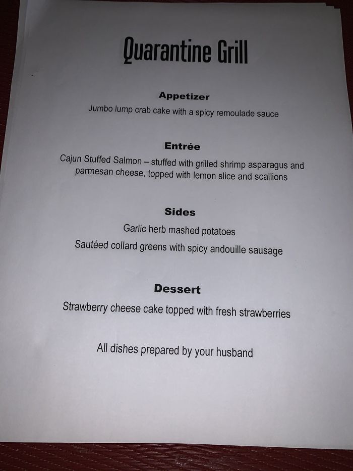 Husband Surprises His Wife By Improvising A “Quarantine Grill” Restaurant At Home Husband Surprises His Wife By Improvising A “Quarantine Grill” Restaurant At Home