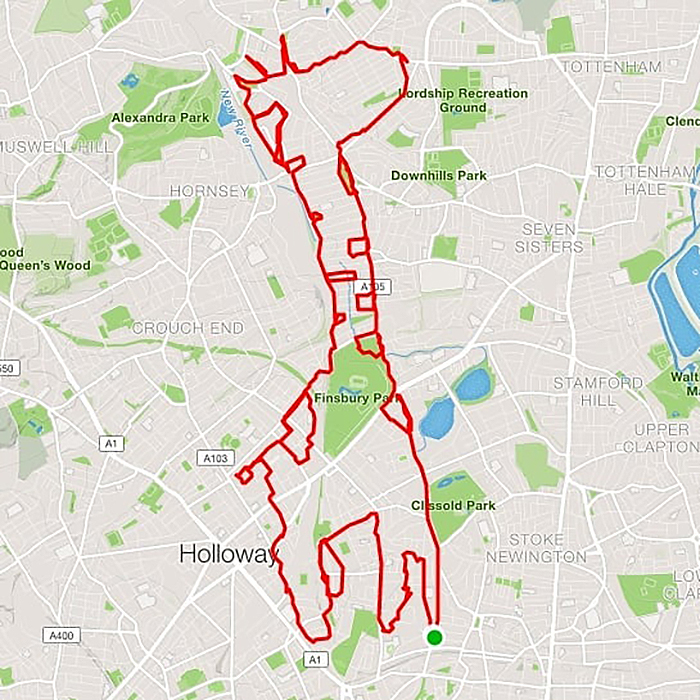 Jogger Turns Running Routes Into Fun Animal Artwork Using A GPS Tracker Jogger Turns Running Routes Into Fun Animal Artwork Using A GPS Tracker