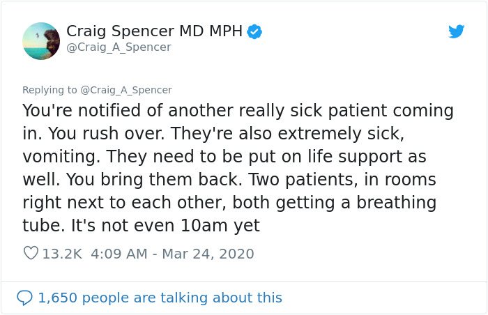 Doctor Tweets What His Day At The Hospital Looks Like, Says ‘It’s Really Hard To Understand How Bad This Is’ Doctor Tweets What His Day At The Hospital Looks Like, Says ‘It’s Really Hard To Understand How Bad This Is’