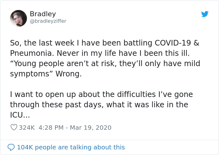 Man Shares The Coronavirus Symptoms He Felt And How Harsh It Is Despite His Relatively Young Age Man Shares The Coronavirus Symptoms He Felt And How Harsh It Is Despite His Relatively Young Age