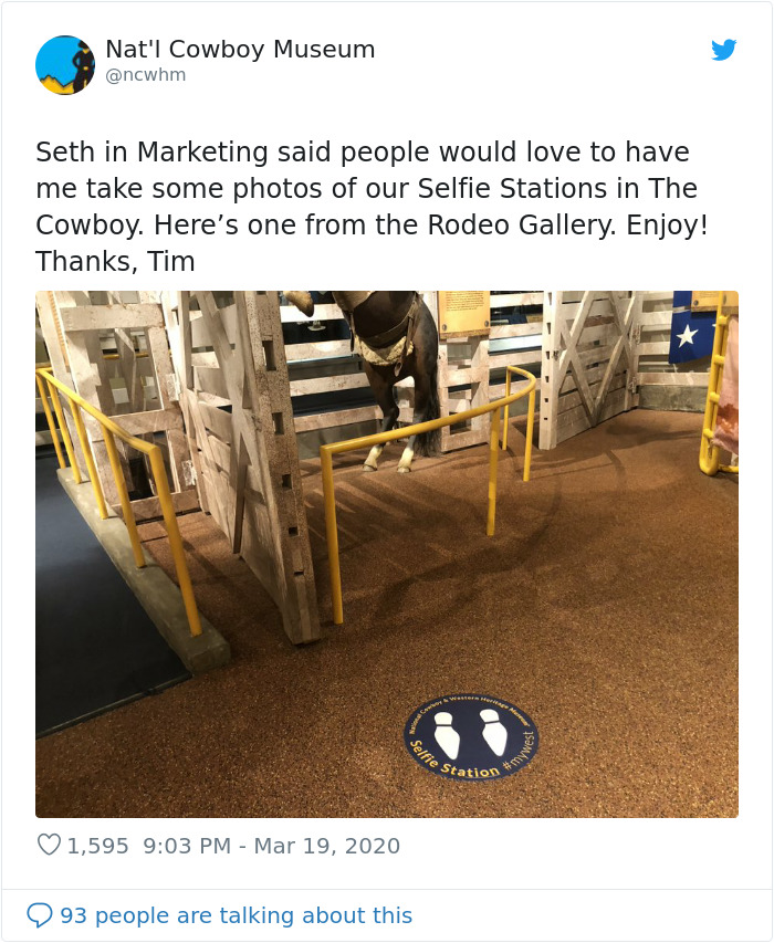 Cowboy Museum Puts Their Head Of Security In Charge Of Their Twitter, And His Tweets Are Hilariously Wholesome Cowboy Museum Puts Their Head Of Security In Charge Of Their Twitter, And His Tweets Are Hilariously Wholesome