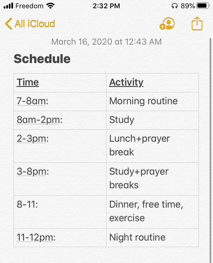 This Woman Tries To Bring Stability Into Her Life By Creating A Quarantine Routine, People Follow Her Example This Woman Tries To Bring Stability Into Her Life By Creating A Quarantine Routine, People Follow Her Example