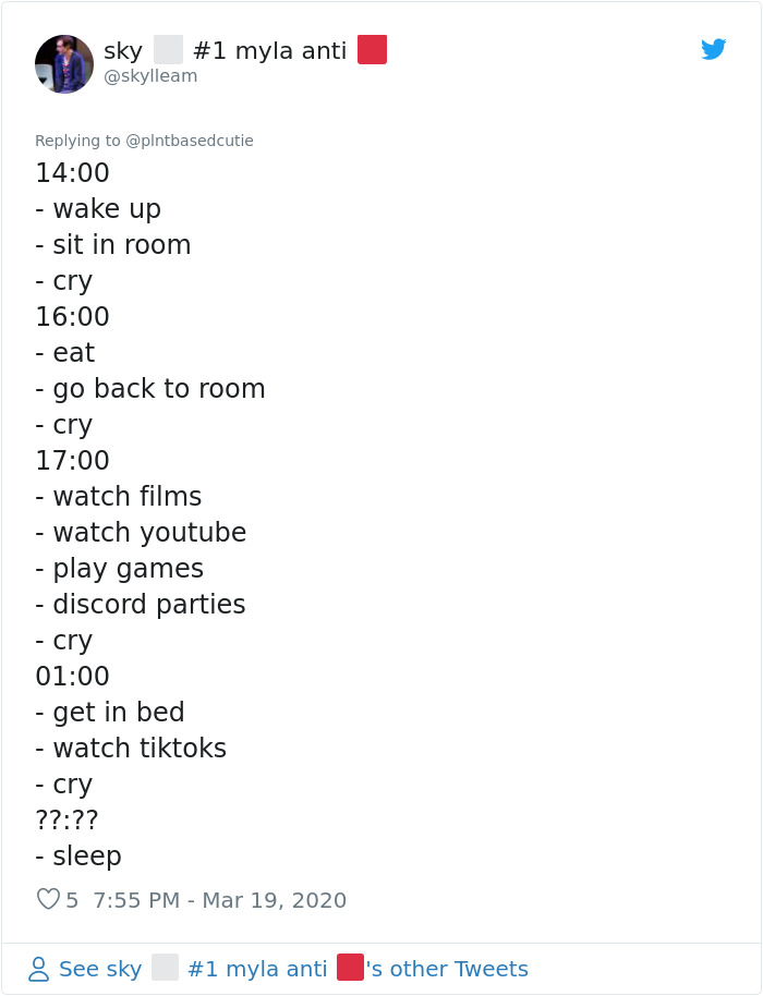 This Woman Tries To Bring Stability Into Her Life By Creating A Quarantine Routine, People Follow Her Example This Woman Tries To Bring Stability Into Her Life By Creating A Quarantine Routine, People Follow Her Example