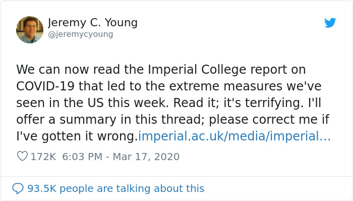 Scientist Explains What Would Happen If “The US Does Absolutely Nothing And Lets Virus Take Its Course” Scientist Explains What Would Happen If “The US Does Absolutely Nothing And Lets Virus Take Its Course”