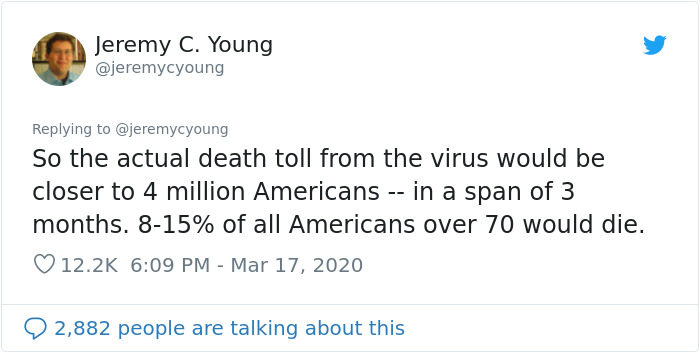 Scientist Explains What Would Happen If “The US Does Absolutely Nothing And Lets Virus Take Its Course” Scientist Explains What Would Happen If “The US Does Absolutely Nothing And Lets Virus Take Its Course”