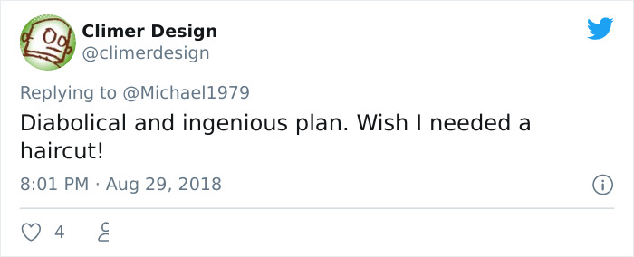 Guy Shares A Hilarious “I’ll Pay For Both Of Us” Tactic On Twitter To Get Free Haircuts Where Nobody Actually Pays Guy Shares A Hilarious “I’ll Pay For Both Of Us” Tactic On Twitter To Get Free Haircuts Where Nobody Actually Pays