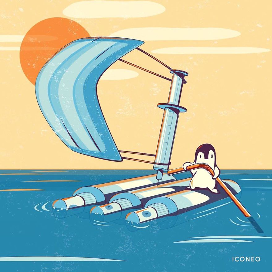 This German Artist Turns Face Coverings Into Art And Here Are 16 Of The Most Creative Ones