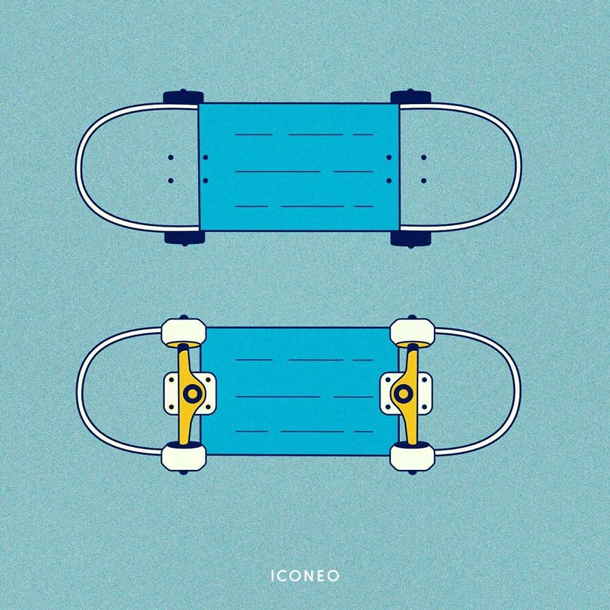 This German Artist Turns Face Coverings Into Art And Here Are 16 Of The Most Creative Ones