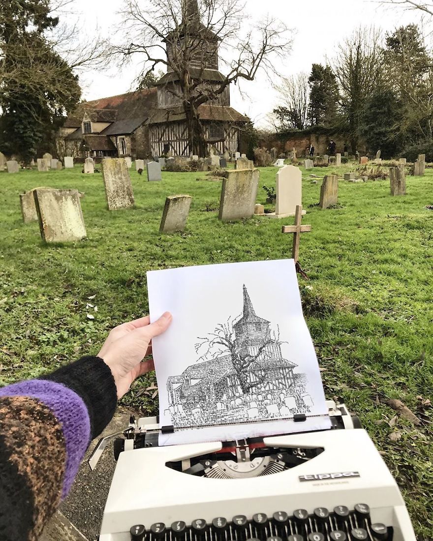 This Young Artist Draws With A Typewriter, And Here Are 30 Of His Impressively Detailed Images This Young Artist Draws With A Typewriter, And Here Are 30 Of His Impressively Detailed Images