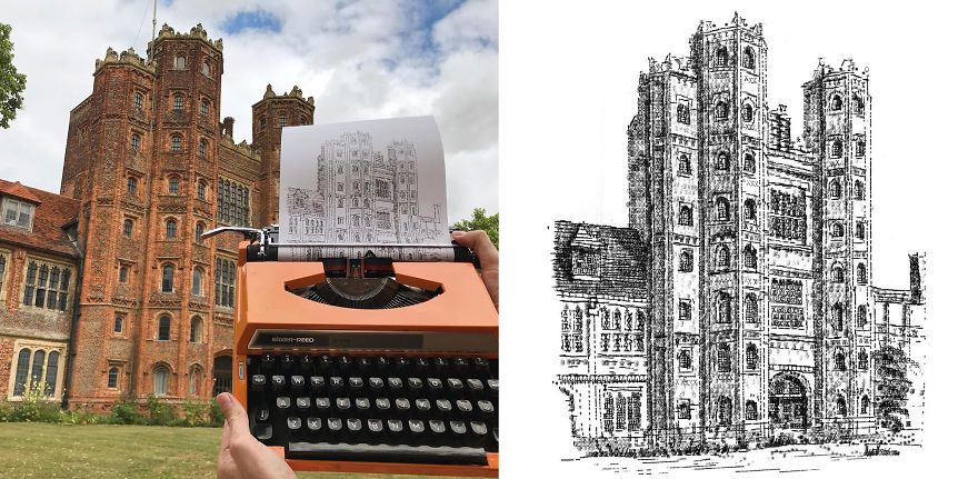 This Young Artist Draws With A Typewriter, And Here Are 30 Of His Impressively Detailed Images This Young Artist Draws With A Typewriter, And Here Are 30 Of His Impressively Detailed Images