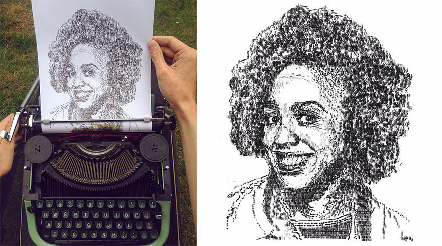 This Young Artist Draws With A Typewriter, And Here Are 30 Of His Impressively Detailed Images This Young Artist Draws With A Typewriter, And Here Are 30 Of His Impressively Detailed Images