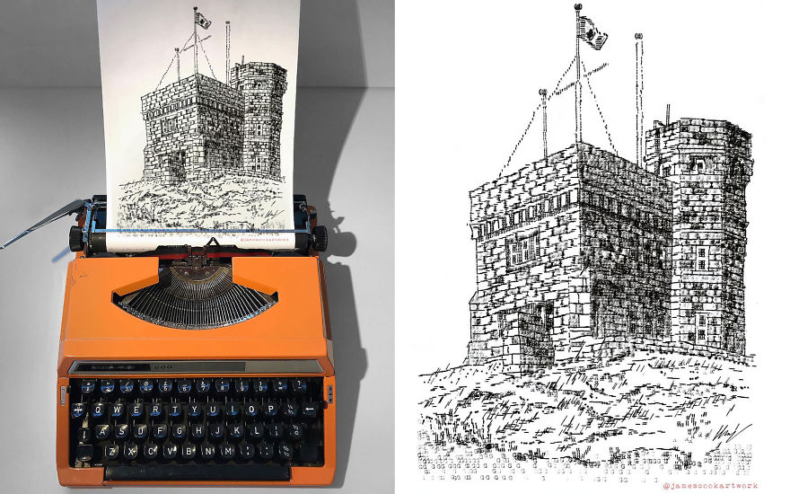 This Young Artist Draws With A Typewriter, And Here Are 30 Of His Impressively Detailed Images This Young Artist Draws With A Typewriter, And Here Are 30 Of His Impressively Detailed Images