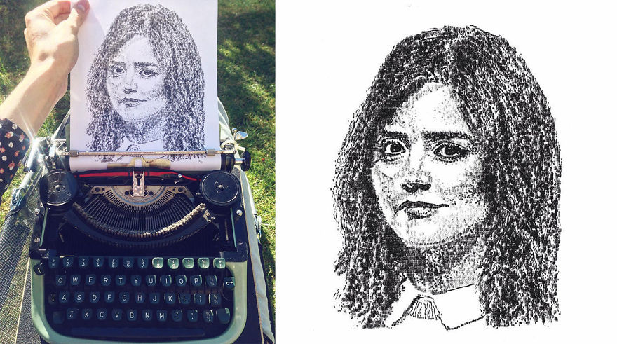 This Young Artist Draws With A Typewriter, And Here Are 30 Of His Impressively Detailed Images This Young Artist Draws With A Typewriter, And Here Are 30 Of His Impressively Detailed Images