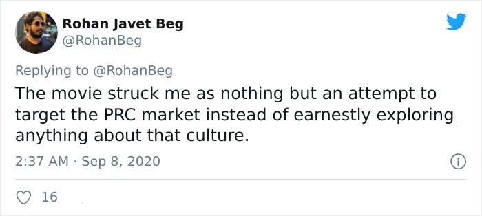 Guy On Twitter Points Out Why Disney’s Mulan (2020) Is Effectively Chinese Propaganda Guy On Twitter Points Out Why Disney’s Mulan (2020) Is Effectively Chinese Propaganda