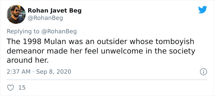 Guy On Twitter Points Out Why Disney’s Mulan (2020) Is Effectively Chinese Propaganda Guy On Twitter Points Out Why Disney’s Mulan (2020) Is Effectively Chinese Propaganda