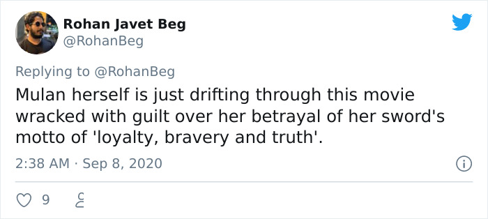 Guy On Twitter Points Out Why Disney’s Mulan (2020) Is Effectively Chinese Propaganda Guy On Twitter Points Out Why Disney’s Mulan (2020) Is Effectively Chinese Propaganda