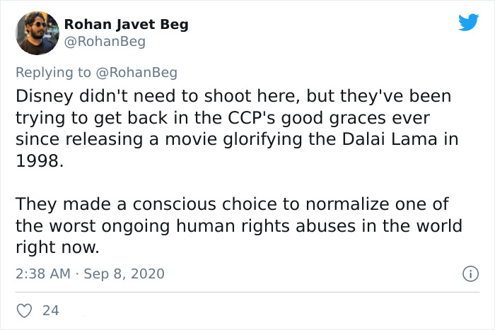 Guy On Twitter Points Out Why Disney’s Mulan (2020) Is Effectively Chinese Propaganda Guy On Twitter Points Out Why Disney’s Mulan (2020) Is Effectively Chinese Propaganda