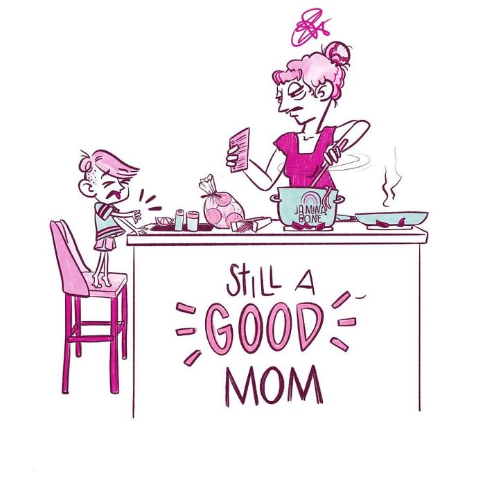 30 “Still A Good Mom” Illustrations Encouraging Moms To Ditch “Social Norms” 30 “Still A Good Mom” Illustrations Encouraging Moms To Ditch “Social Norms”