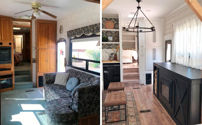 30 Pics Of Old Ugly RVs Redesigned Into Beautiful Tiny Homes By “RV Fixer Upper” 30 Pics Of Old Ugly RVs Redesigned Into Beautiful Tiny Homes By “RV Fixer Upper”