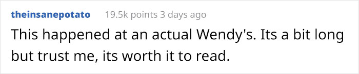 Story About An Entitled Person Who Aggressively Demanded To Be Served Mac And Cheese At Wendy’s Goes Viral Story About An Entitled Person Who Aggressively Demanded To Be Served Mac And Cheese At Wendy’s Goes Viral